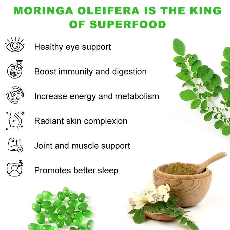 AlphaStateSciences Mighty Organic Moringa: Immune Boosting Capsules with Turmeric & Pepper - 120 Softgels (2 Month Supply)