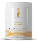 Life Fit Nutrition Body Glow Marine Collagen Powder |10,000mg with Hyaluronic Acid & Vitamin C | Hydrolysed for High Absorption | Type 1 Marine Collagen from Fish | Unflavoured, Odourless and Neutral | 29 Servings 300g