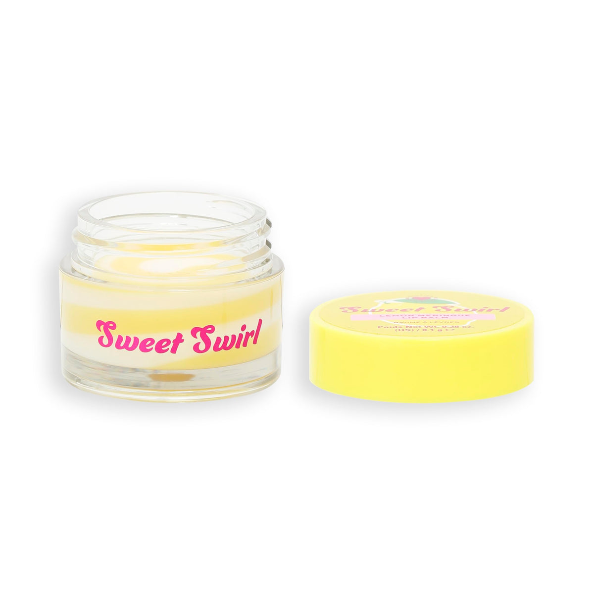 Revolution Beauty London I Heart Revolution Sweet Swirl Lip Balm, Deeply Hydrated Lips Overnight With Sweet Scent, Vegan & Cruelty-Free, Lemon Meringue