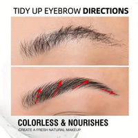 OuXing 2PCS 3D Eyebrow Gel,Brow Gel,Waterproof Eyebrow Gel Clear,Long Lasting Cle-ar Brow Gel,Bro-w G-el Clear,Brows Styling Wax for Natural-Looking,Quick Drying & Non Sticky,Eyeb-row Brush,Eyeb-row Wax Kit