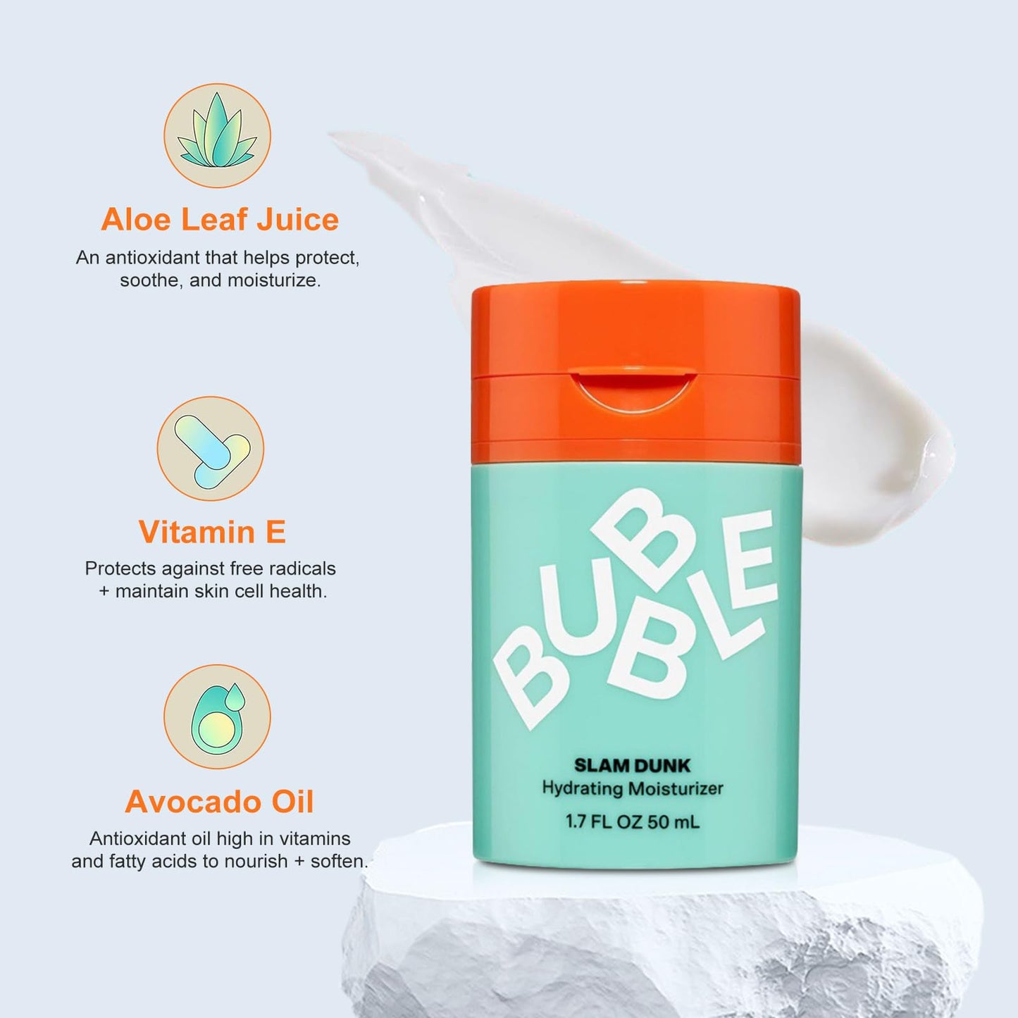 KoolShiro Bub~ble Skincare Slam Dunk & Level Up Balancing Face Moisturizer, Hydrating Face Cream Made with Vitamin E + Aloe Vera Juice, Zinc PCA + Niacinamide for Dry Oily or Combination Skin
