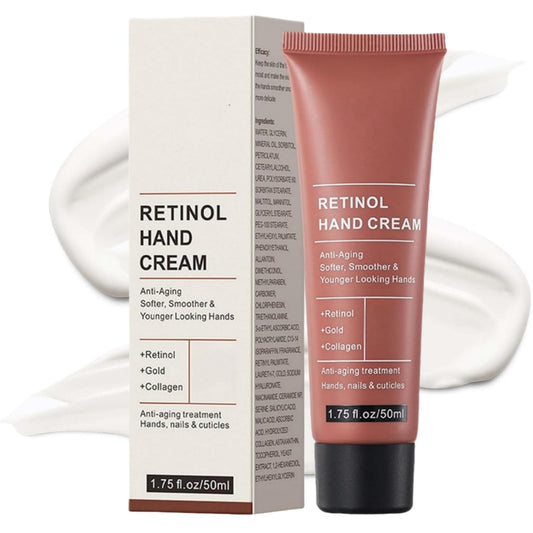 Yoowan Reti-Nol Hand Cream,Hand Cream For Very Dry Ha-Nds,Anti Aging Ha-Nd Cre-Am,Reti-Nol Moisturising Cre-Am,Deep Nourishing,Non-Greasy,Moisturizer For Aging&Dry Cracked Ha-Nds,Protects Skin,Nails,Cuticles