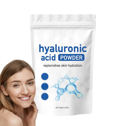 Hyaluronic Acid Powder,Natural Hyaluronic Acid Powder for Face and Skin Care,Water Soluble Hydrating Ingredient for Skin Moisture,Water-Soluble Firming Facial Serums Cosmetics,DIY Facial Serum