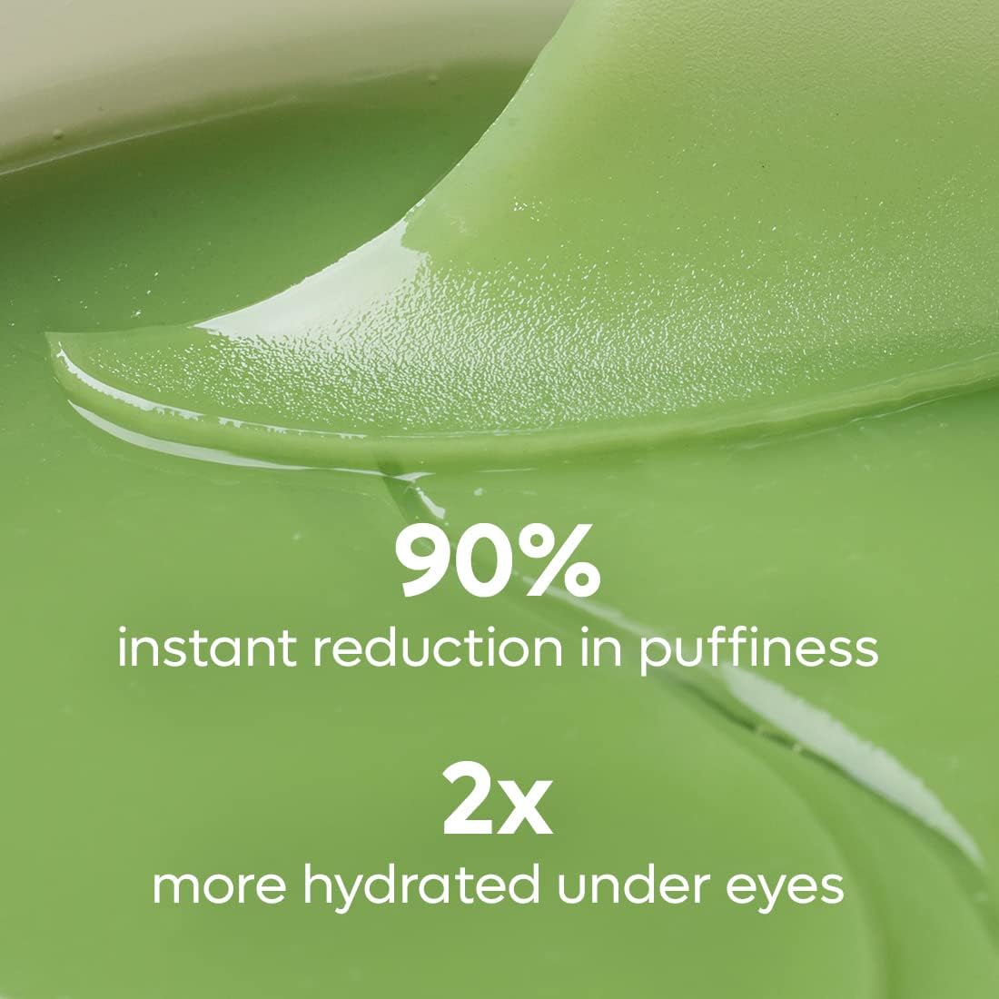 Green Tea Hydrogel Under Eye Patches for Dark Circle, Fine Lines & Wrinkles Reduction | Cooling Under Eye Patch Mask for Instant De-Puffing | 30 Pairs
