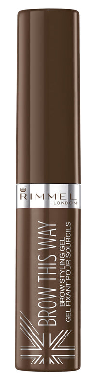 Rimmel London Brow This Way Brow Styling Gel, Medium Brown, 5 ml