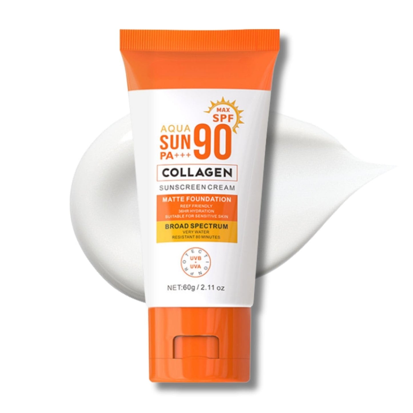 Cureluxe All Day Sun Protection SPF 90 for Face & Body – Non Greasy Formula, Waterproof & Sweat-Resistant, Once Daily Application, Facial Moisturiser, Travel-Friendly Size, SPF 90 Defence for Sensitive Skin