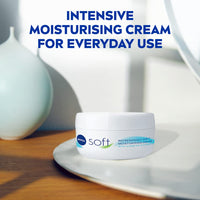 NIVEA Soft Moisturising Cream (500ml), A Moisturising Cream Face, Body And Hands With Vitamin E And Jojoba Oil, Hand Cream Moisturises Deeply, All-Purpose Day Cream