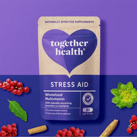 Stress Aid Complex – Together Health – 5 Essential B Vitamins – Schisandra, Ashwagandha & Rhodiola – Ocean-Sourced Magnesium – Vegan Friendly – Made in The UK - 150 Vegecaps