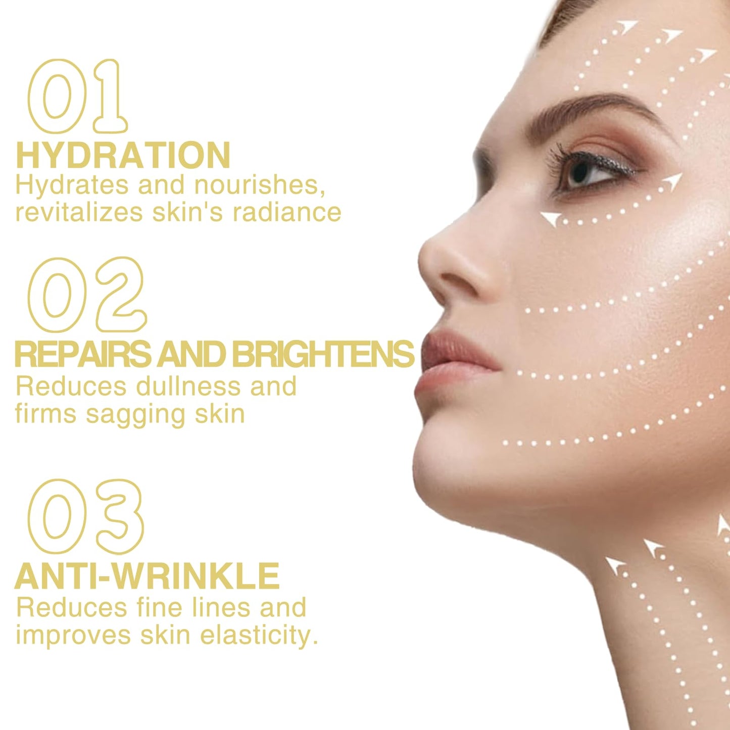 COWANIEE 2 Pcs Anti Wrinkle Serum, Firm and Plump Face Serum, Anti-aging Moisturizer for All Skin Types