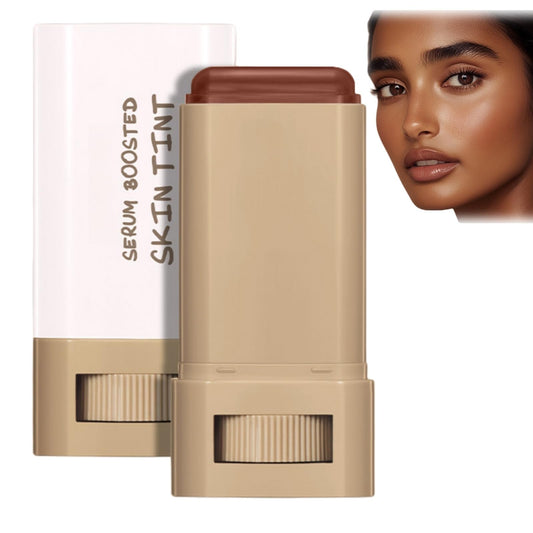 Xunzhi Beauty Balm Serum Boosted Skin Tint,Balm Foundation,Serum-Boosted Beauty B/alm Foundation Stick,F/oundation Stick,Makeup Fo/undation S/tick for Women,Tinted Moisturizer F/oundation S/tick,#01