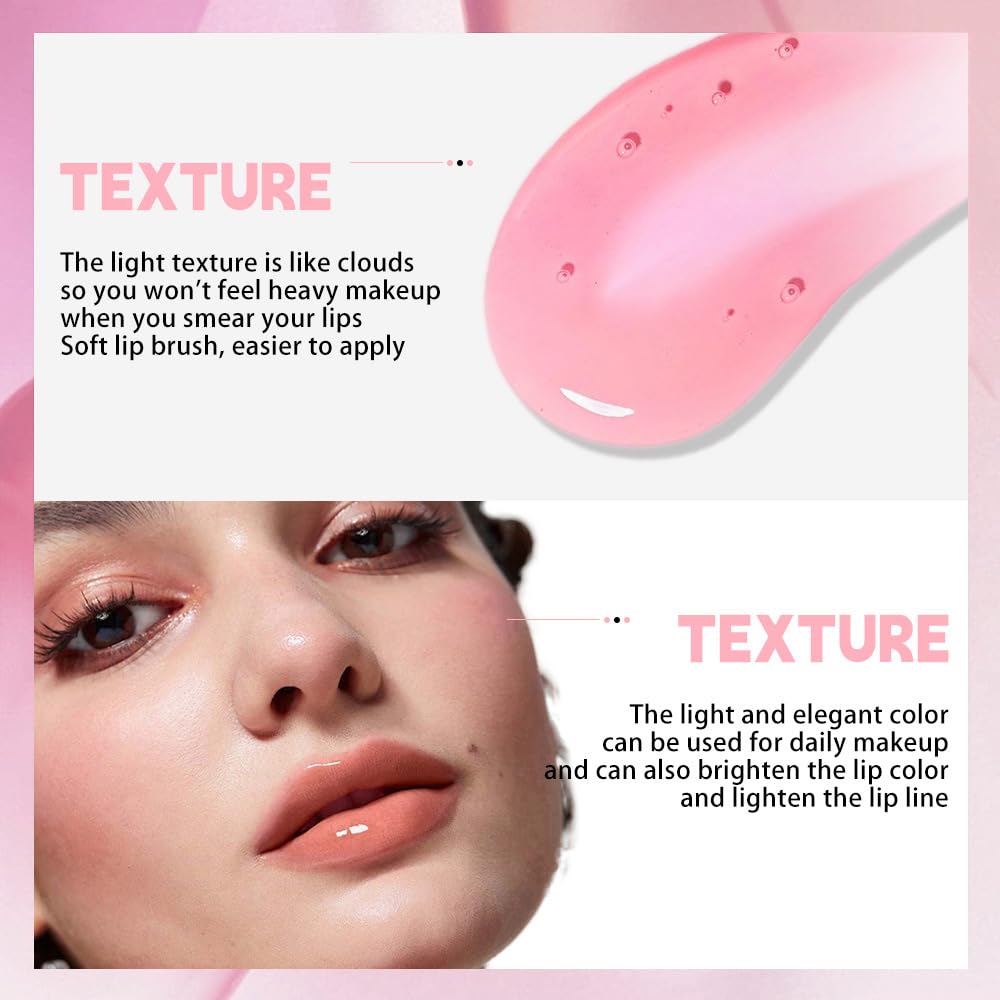 ChicNana Lip Oil and Lip Gloss Set, 3Packs Lip Oil Hydrating Lipgloss Gift Set Lip Glow Oil Tinted Clear Lip Plumper Non-sticky Moisturizing Gift For Women Kids Teenage Girls (A Set, 3 Packs)