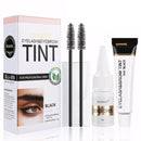 Guegine Eyebrow Tint Kit,2-In-1 Eye Brow Tint Kits,Lash Tint Kit,Lasting for 6 Weeks Diy Hair Dying for Salon(7ml Black)