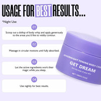 Overnight Toning Whip - Firming Cream for Loose Skin - Skin Tightening Cream For Face & Body - Skin Firming Body Cream - Overnight Toning Whip Body Lotion - Skin Tightening Cream for Face & Body
