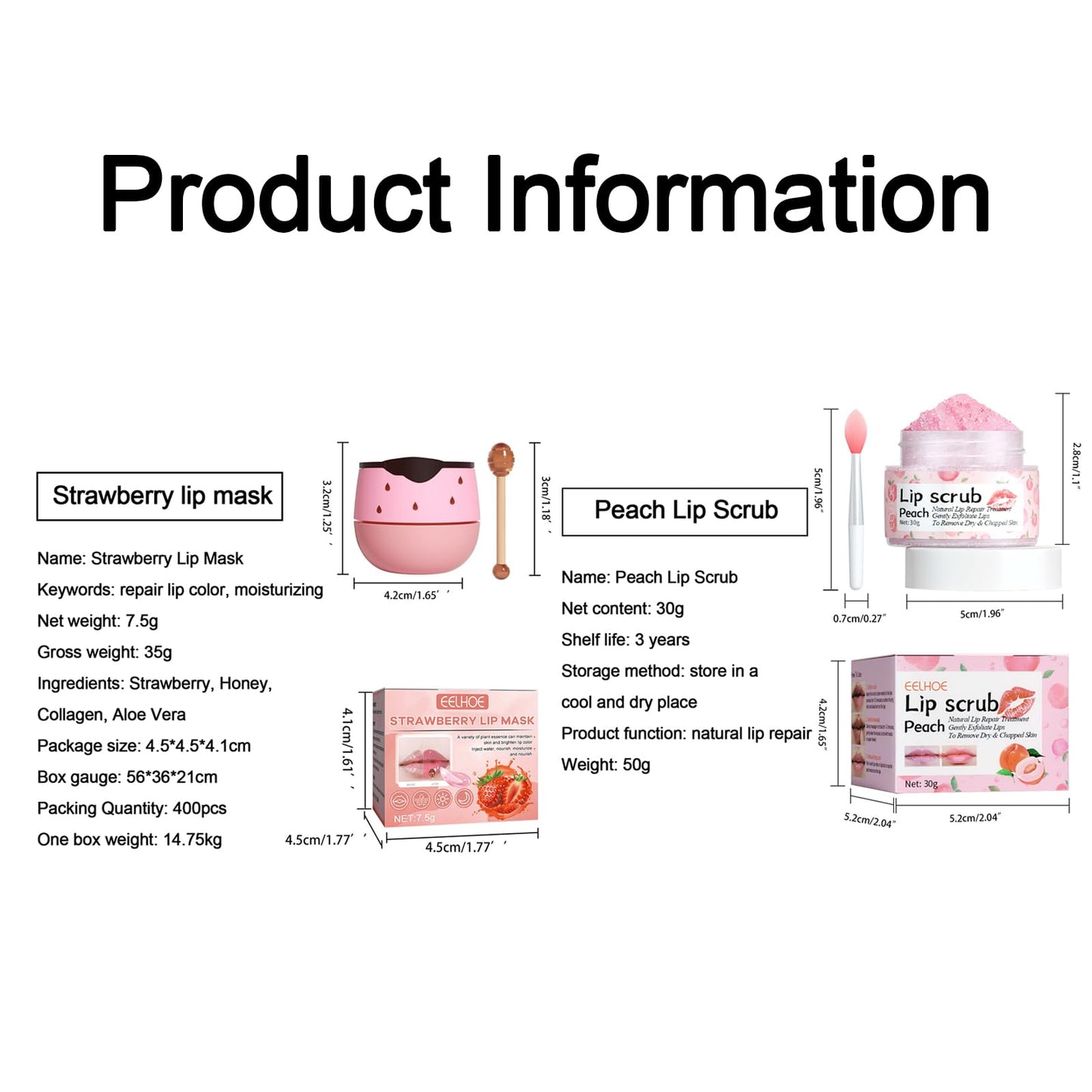 Lip Care Kit, MKNZOME Moisturizing Lip Mask & Lip Scrub Set,Exfoliating Lip Scrub Repair Lip Mask Lip Care Gift Women Girls Overnight Lip Treatment Repair for Dry Chapped Cracked Peel Lips, Lip Lines