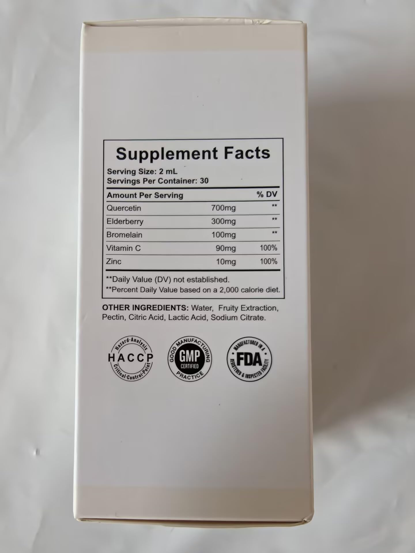 VSYLICN 700mg Quercetin Liquid Drops - Quercetin Bromelain Supplements - 5 in 1 with Bromelain Elderberry Vitamin - 4X Stronger Than Pills & Capsules - Immunity Health Respiratory Health Skin Care - 60ml
