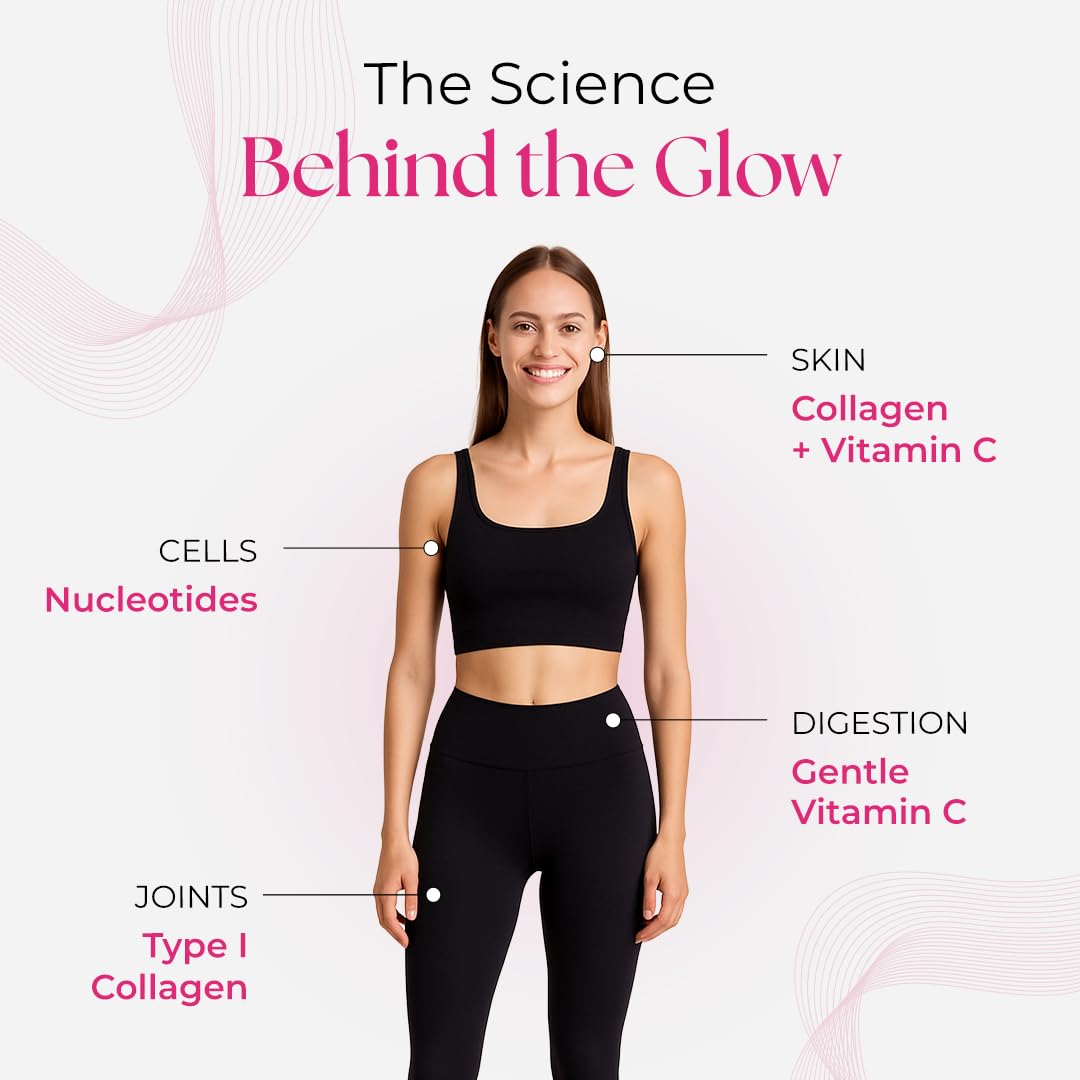 Norsa Pharma Collagen Nucleo (Raspberry / 30 Sachets) | Premium Marine & Bovine Collagen Complex with 5 Nucleotides & Vitamin C | High Bioavailability | Sugar Free | For Skin, Joint & Immunity Support