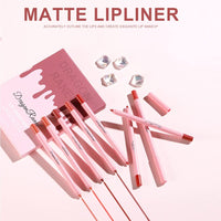 Dulele 12 Colors Matte Lip Liner Set, Professional Makeup Slim Lipstick Pen, Moisturising & Smooth Lip Pencils, High Pigmented Longwear Rich Creamy Lip Colors