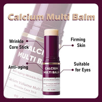 Wenchrisdt 2pcs Calcium Multi Balm,Calcium Volume Multi Balm,Wrinkle Core Stick,Korean Collagen Moisturing Stick,Anti-aging, Hydrating,Suitable for Eyes, Face, Neck 
