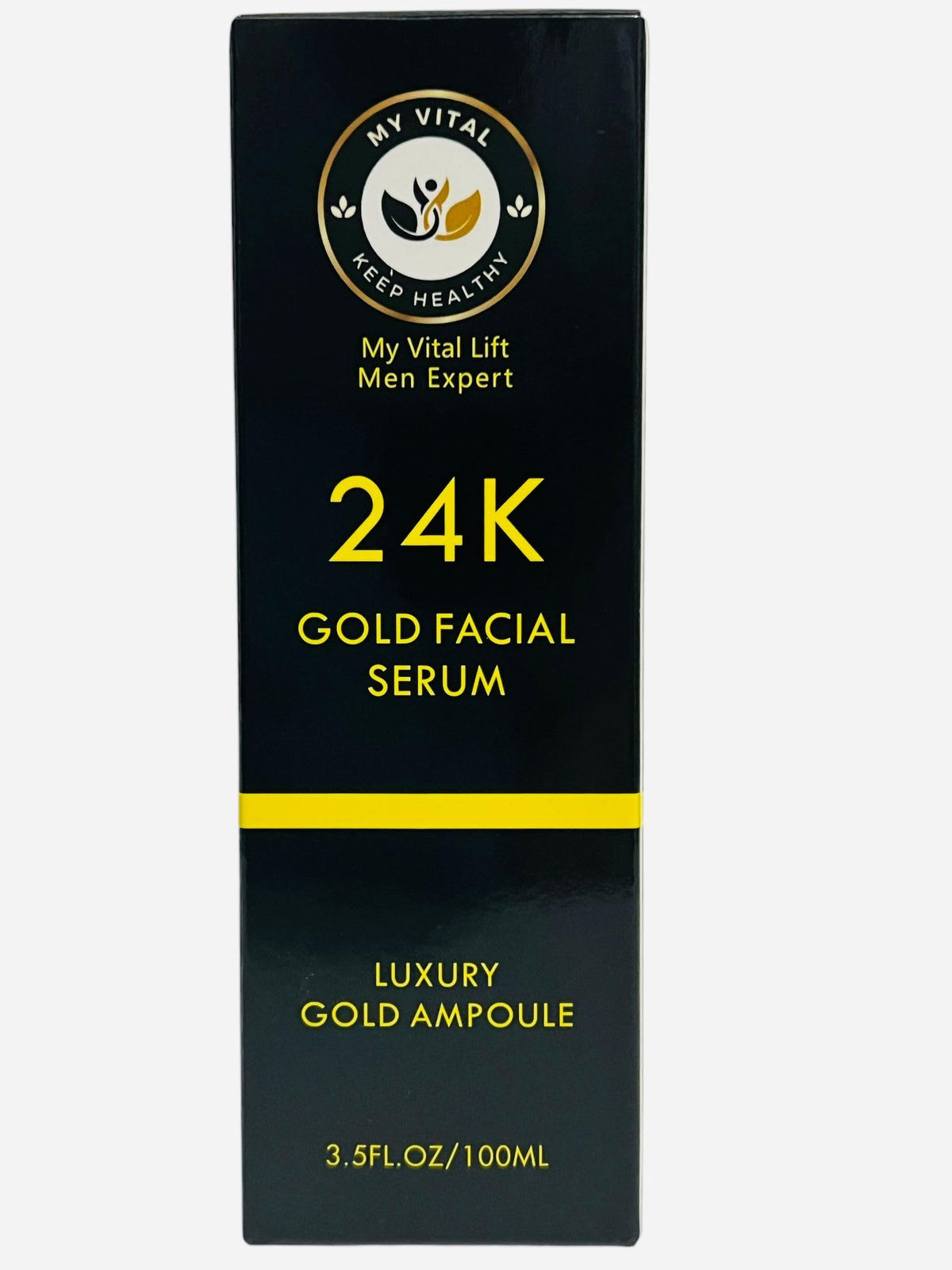 MY VITAL KEEP HEALTHY Hyaluronic Acid Serum 24K Gold 30ml – Luxurious Anti-Aging Essence for Radiant Glow, Firming, Deep Hydration & Wrinkle Smoothing for Youthful Skin – My Vital Keep Healthy
