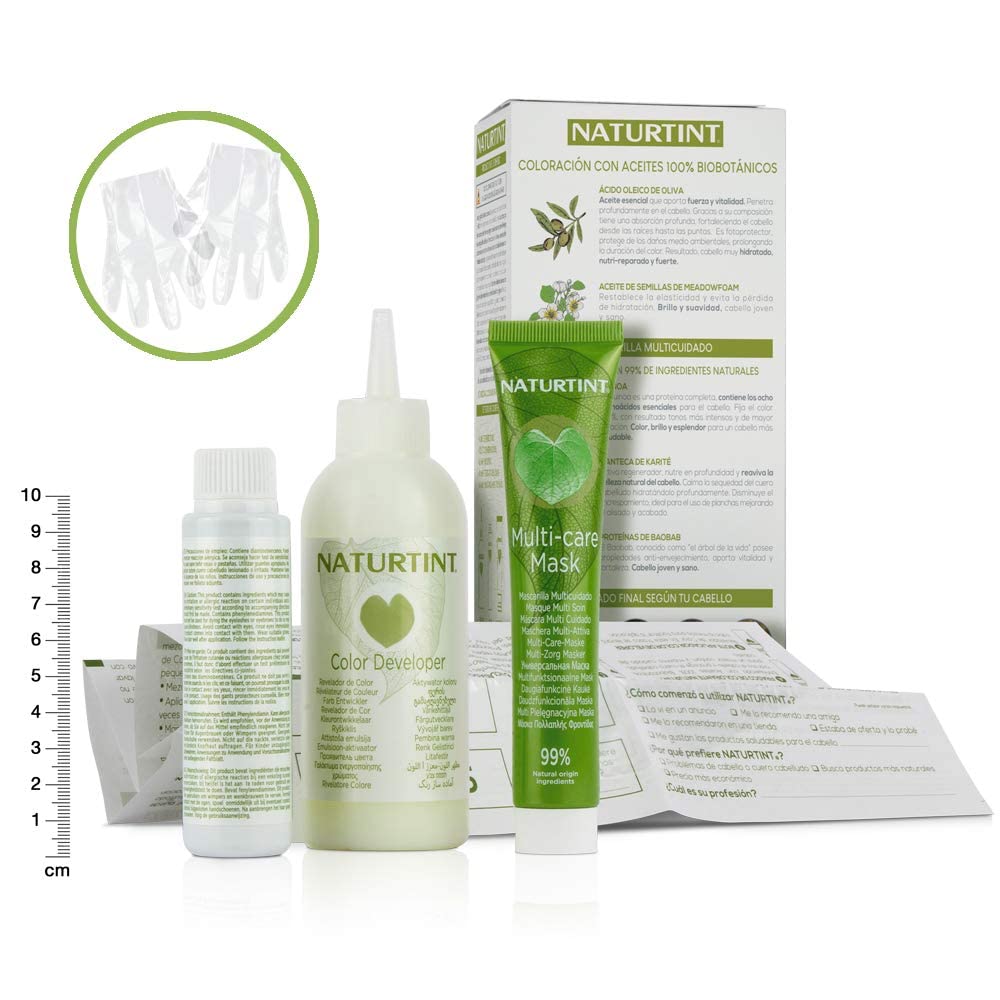 NATURTINT Naturtint Permanent Hair Colour Gel 2WN Radiant Nature Brown-Black, Plant Enriched, Ammonia Free, Long Lasting Grey Coverage and Radiant Colour, Nourishment and Protection