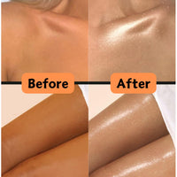 ISBEAUSOLS Golden Copper Body Shimmer Oil, Body Oil for Women, Body Luminizer&Glows&Brightening, Body Oils for Body Glow, Body Care for Face&Body, Shimmer and Shine Your Skin, Gift for Women