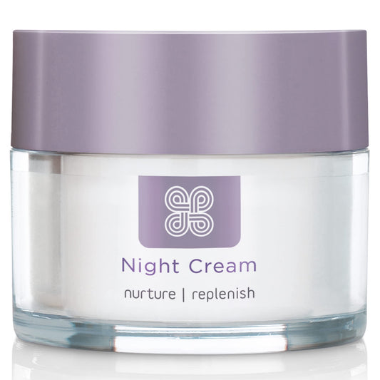 Healthspan Replenish Anti-Ageing Night Cream (50ml) | Natural Plant Oestrogens | Added Vitamin C | High Levels of Ceramides, Pro-Vitamin B5, Vitamin E & Squalene | Menopause