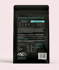 The Halal Supplement Co. - Halal Bovine Collagen Peptides Powder 300g for Hair, Skin, Nails, Joints & Muscles - 100% Grass Fed Hydrolysed Bovine Collagen (Type I & III) for Women and Men