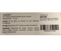 Peppermint Enteric Coated Oil Capsules - 84 Soft Gel Capsules (0.2ml Each), Gastro-Resistant Natural Soothing Mint Capsules Sealed in Hygienic Blister Strips Supports Healthy Digestion