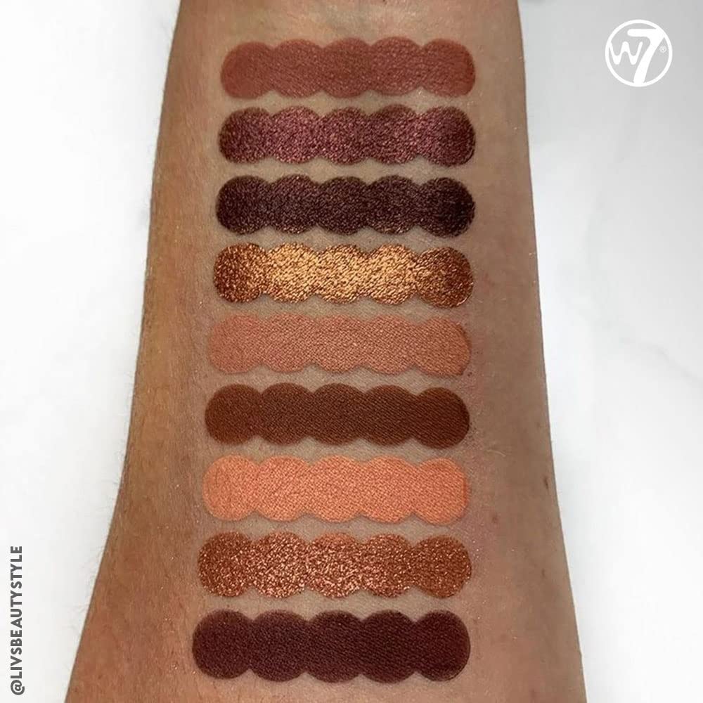 W7 Pressed Pigment Oogschaduw Palette - Sweet Coco