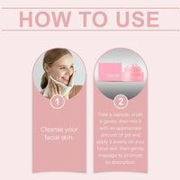 SingHao Pink Collagen Cap/sule Cream,Face Moisturiser with Niacinamide & Hydrolyzed C/ollagen,Anti-Aging Co/llagen F/ace C/ream,Col/lagen Gel Fa/ce,Collagen Moisturiser Fac/e Women,Skin Tightening Cream