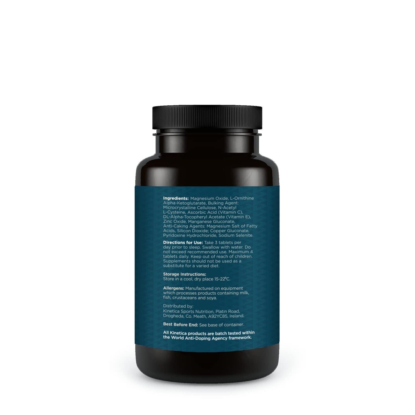 Kinetica Zinc Mag | 90 Capsules | 420 mg Magnesium | 16.5 mg Zinc | 193μg Selenium | 4.8mg B6 | 30 Servings | Sleep aid | Vegan & Vegetarian Friendly
