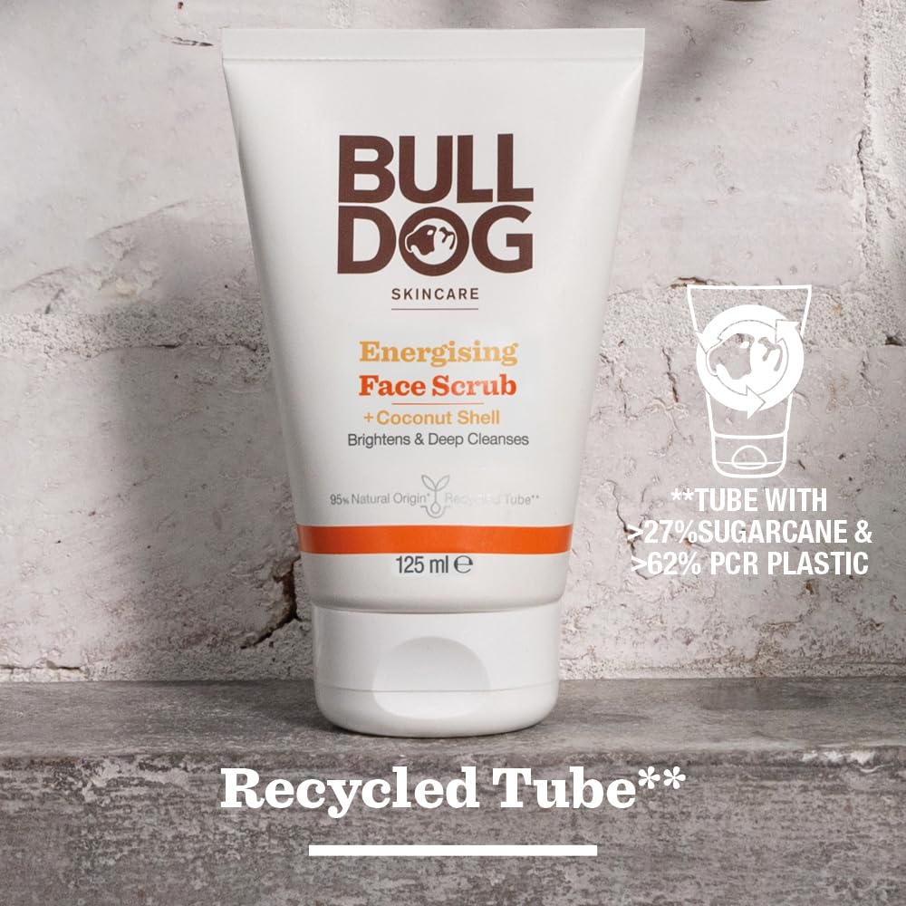 Bulldog Skincare Energising Face Scrub for Men, 125 ml