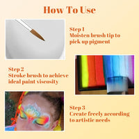 Generic 6-Color Face Paint Kit – Rainbow Palette, Hypoallergenic, Water Soluble, Quick Drying Body & Theatre Makeup, Non-Toxic Body Paint for Cosplay, Festivals, Carnival & Party