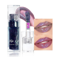 YUYUE-YY Colour Changing Lip Oil, Magic Colour Changing Lip Oil, Plumping Lip Gloss, Glitter Lip Gloss, Hydrating Glitter Shine Liquid Lipstick Moisturizing Lip Care Lip Gloss for Teenage Girls (3#Black Pearl)