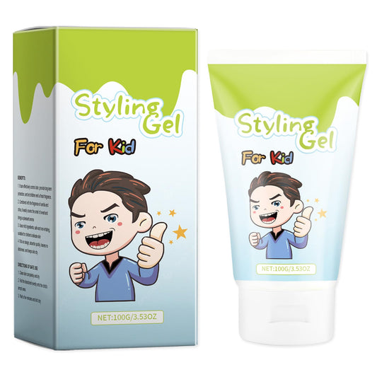 NatrLuxe Kids Styling Gel 100g - Medium-Strong Hold Hair Gel - Long Lasting Fruit Fragrance - For All Hair Styles 3.53oz