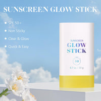 Sunblock Stick 20g Sun Block Sticks for Face Mineral Transparent Sun Stick Spf 50 Face Waterproof, Non-Whitening, Non-Greasy, Suitable for Travel, Vacation, Beach