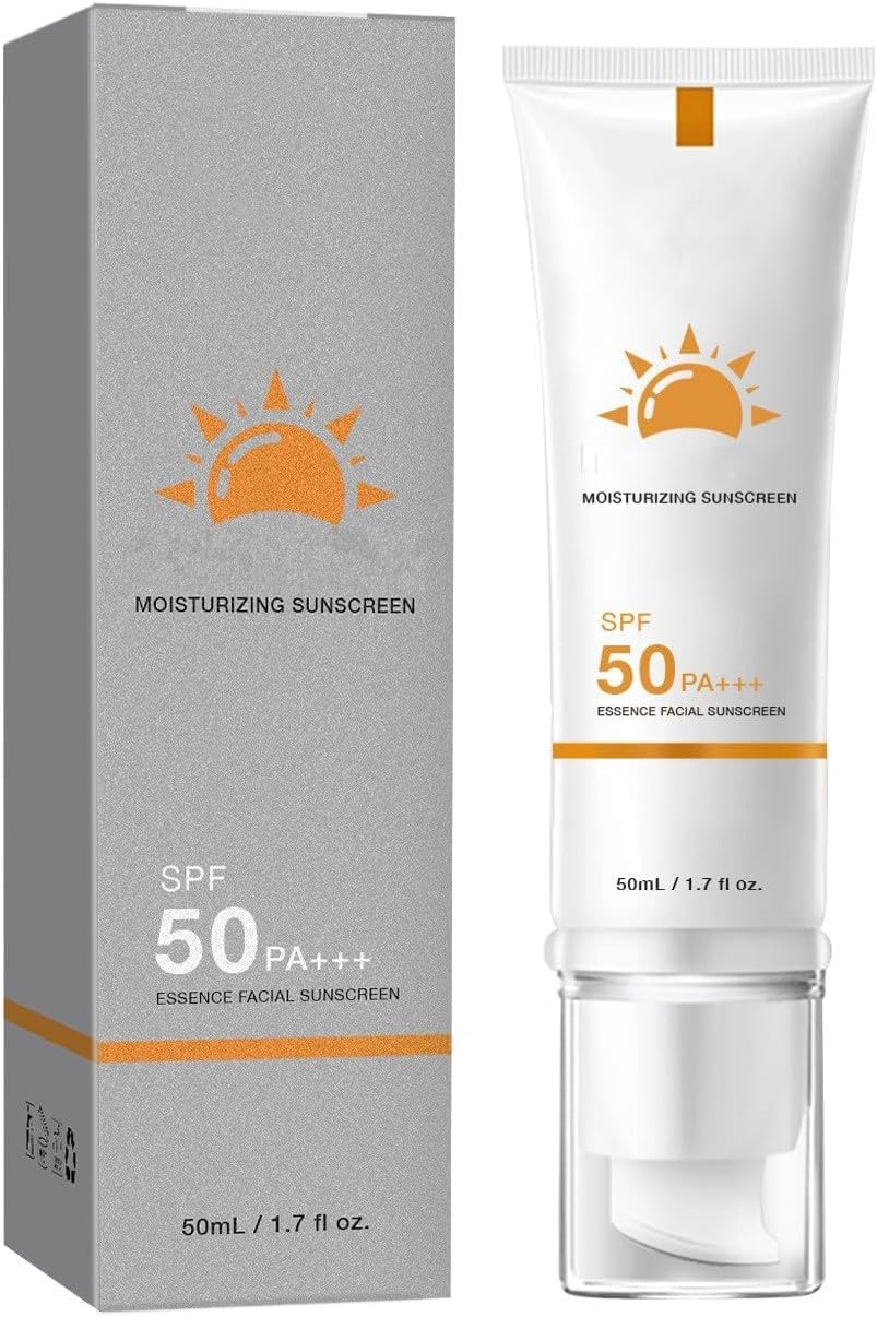Generic Tinted Sunscreen for Face, Protector Solar SPF 50, Tinted Sunscreen, Hydrating Sun Essence Face Sunscreen, No Sticky, Waterproof, Travel Size Sunscreen, Against UVA and UVB (1pc).