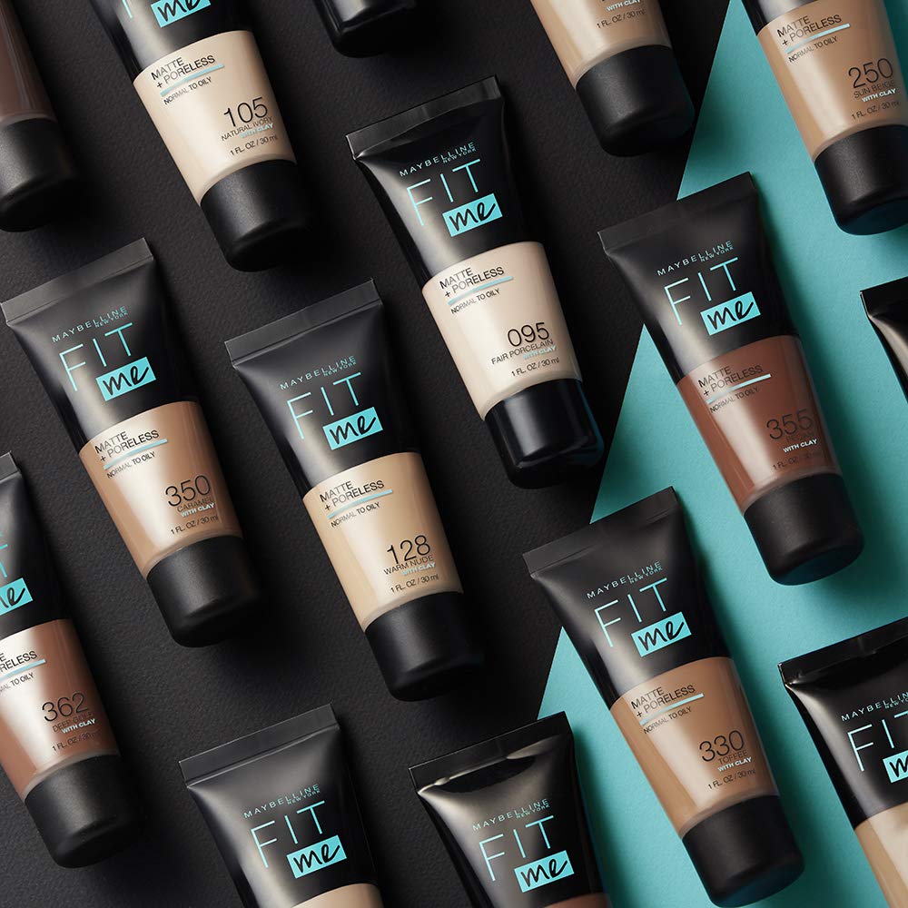 Maybelline New York - Fluid Tone on Tone Fit Me! Matte and Poreless Foundation - Shade: 326 Perfect Brown, NU