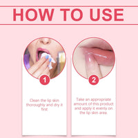 Ruojiar Plum/pify Plumping Serum Oil,Plum/pify Lip Oil Plumper,Moisturizing Lip Boosting Serum,Plumping Lip Gloss,Lip Plu/mping Lip Gloss,Lip Oil Clear,Lip Primer for Women,Non-Sticky,Lip Moisturizer
