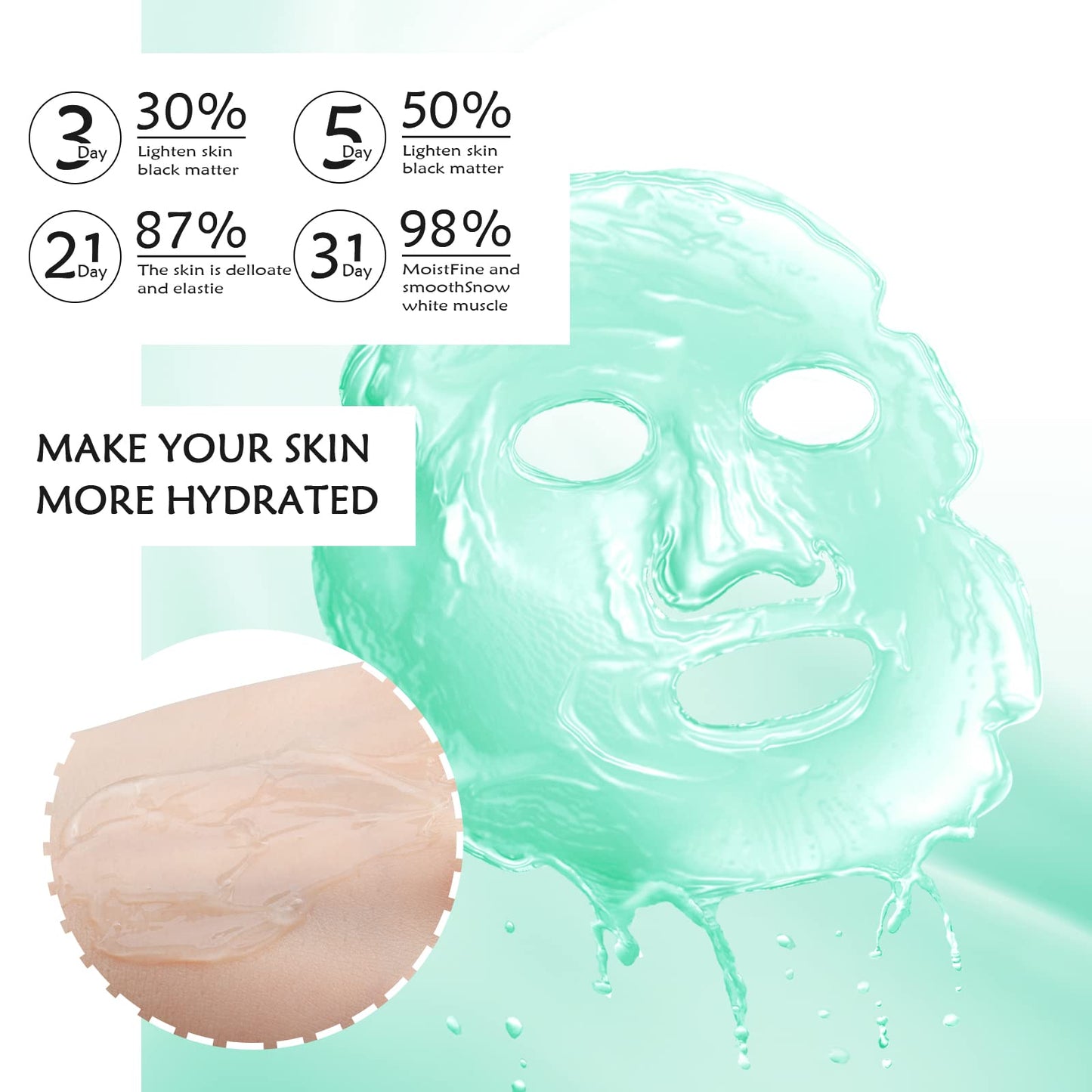 SUNDEER Korean Collagen Firming Mask, 20 PCS Portable Wash-Free Collagen Firming Mask, Sleeping Mask - Hydrating Anti-Aging, Korean Skincare Collagen Jelly Face Mask for Women & Men
