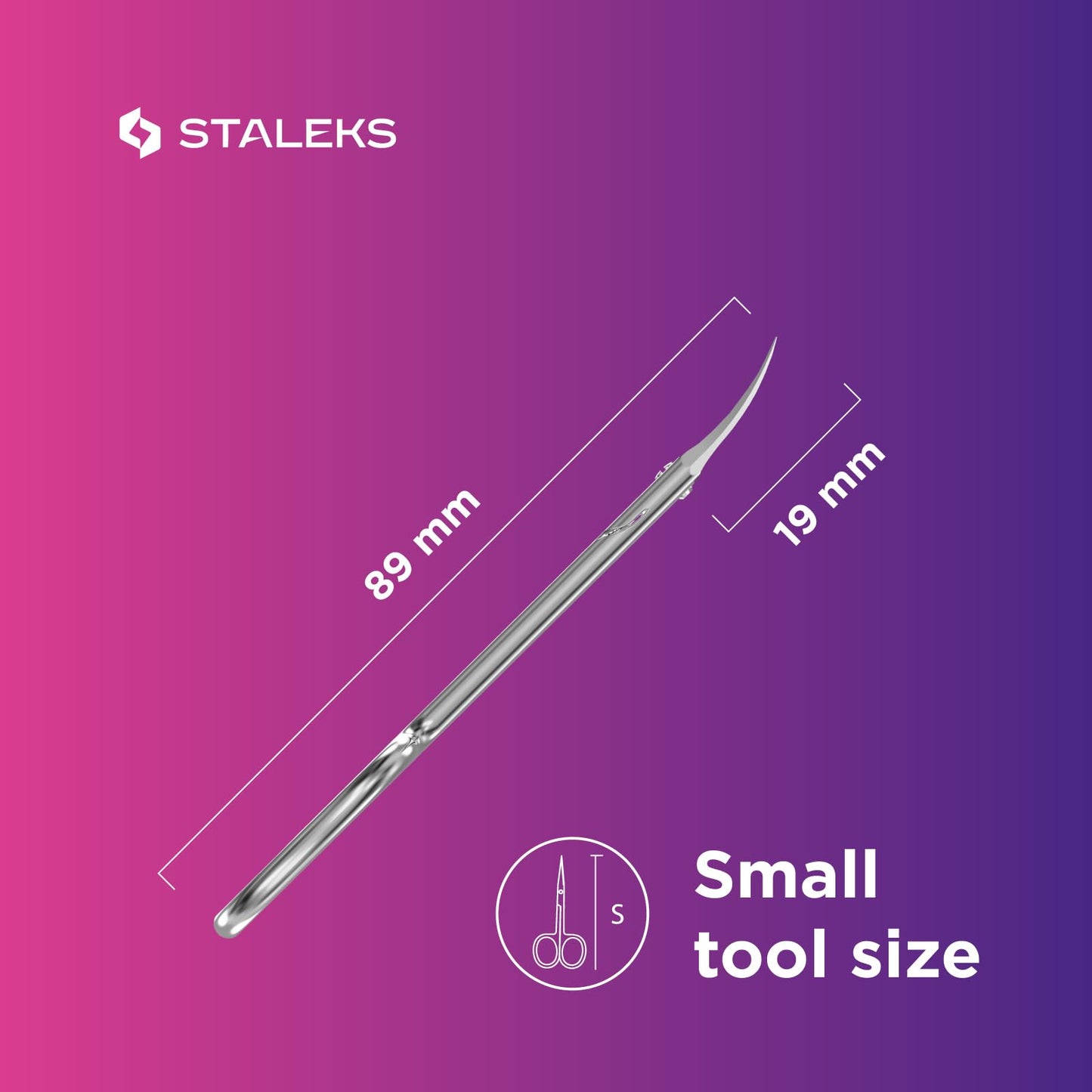 STALEKS PRO Expert 11 Professional Cuticle Scissors Left Hand (Blade Length - 18 mm) SE-11/1