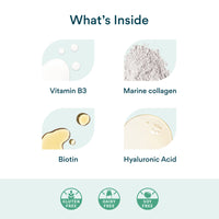Bettervits Niacinamide Complex | Full Skin Coverage | Hair & Nails | Smooths & Hydrates | with Marine Collagen & Hyaluronic Acid