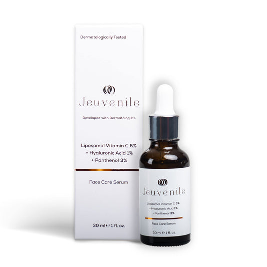 Jeuvenile Vitamin C5 Face Care Serum, Brightens, Moisturises, Anti-Aging, Collagen-boosting Hyaluronic Acid skincare, for All Skin Types, 30ml
