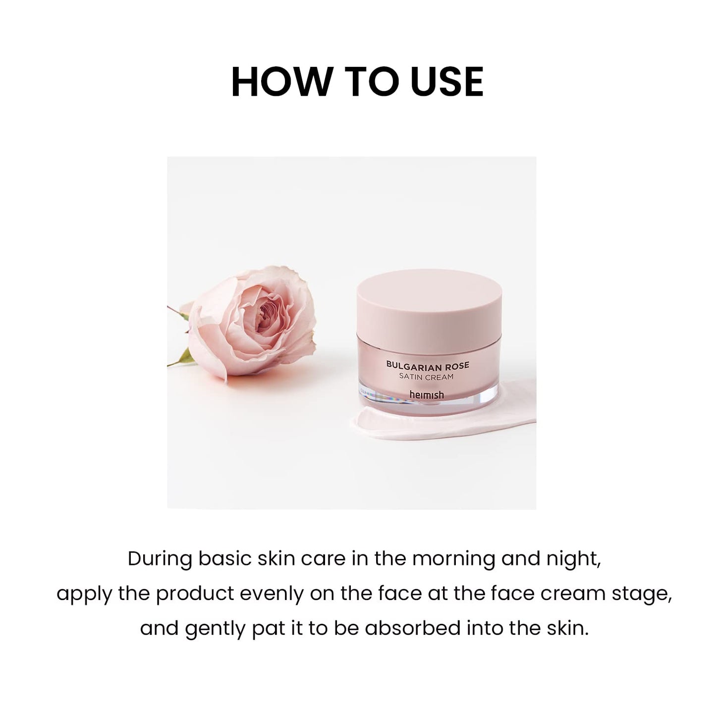 HEIMISH Bulgarian Rose Satin Cream - 55ml - Brightening + Anti-Wrinkle