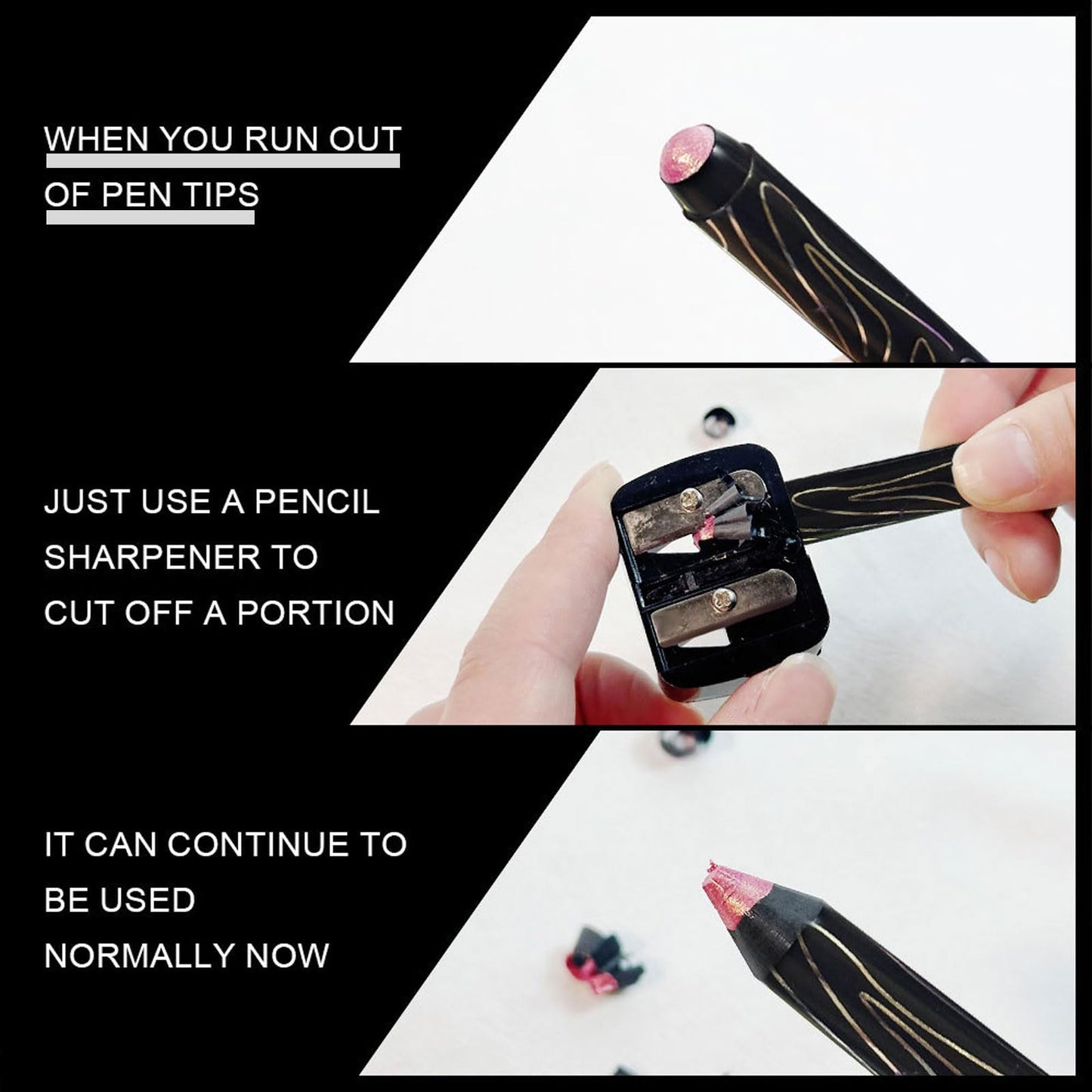 LYNTYAOU White Shimmer Eyeshadow Stick, Pearl White Glitter Eye Shadow Pencil Cream Eyeshadows Pen, Pearlescent Highlight Brightener, High Pigmented Smooth for Eye Makeup