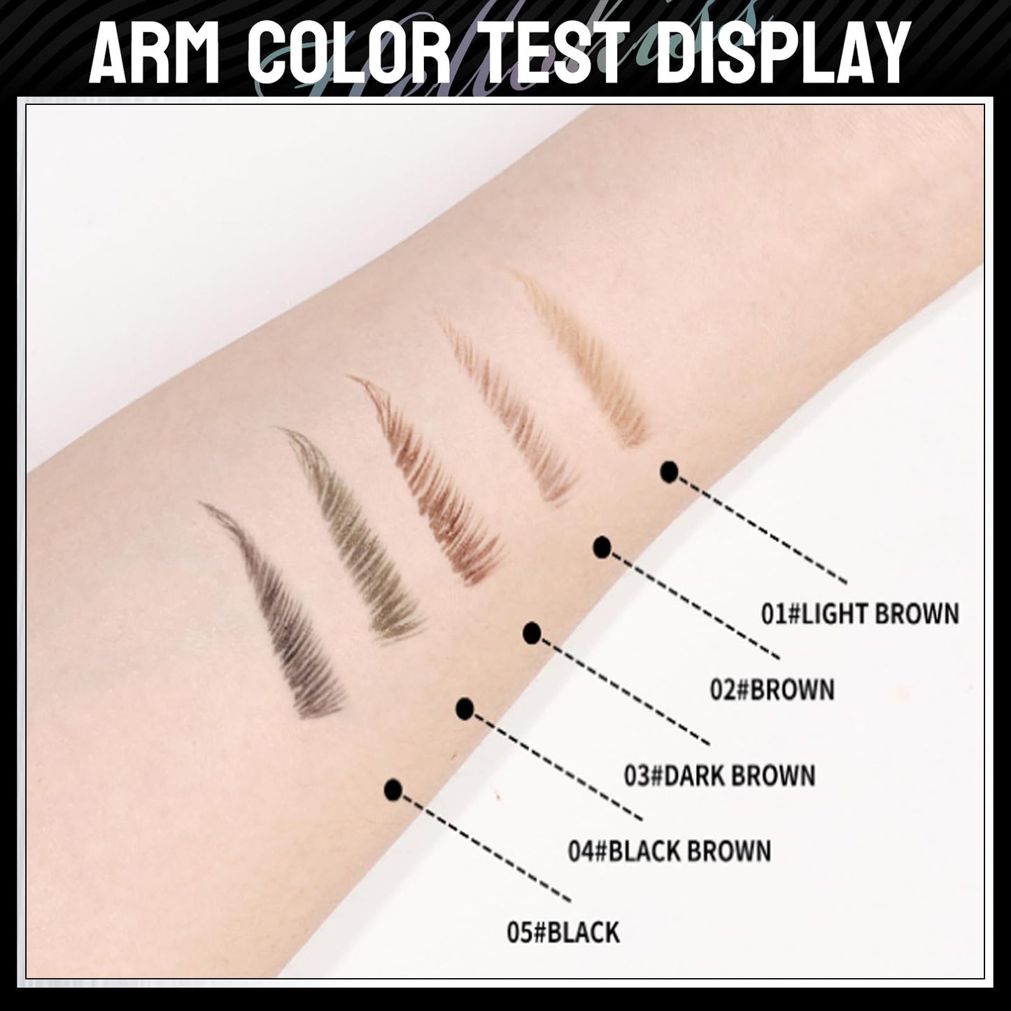 CTUBLIAUNX Eyebrow Pencil Dark Brown, Smudge-proof Eyebrow Pencil with 2 Fork Tip and Precise Brush-Tip, Waterproof Eye Brow Pen Instantly Creating Natural 3D Beauty Brow for Makeup Starter
