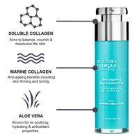 Doctors Formula Marine Collagen Anti-Ageing Day Moisturiser 50ml Air Pump