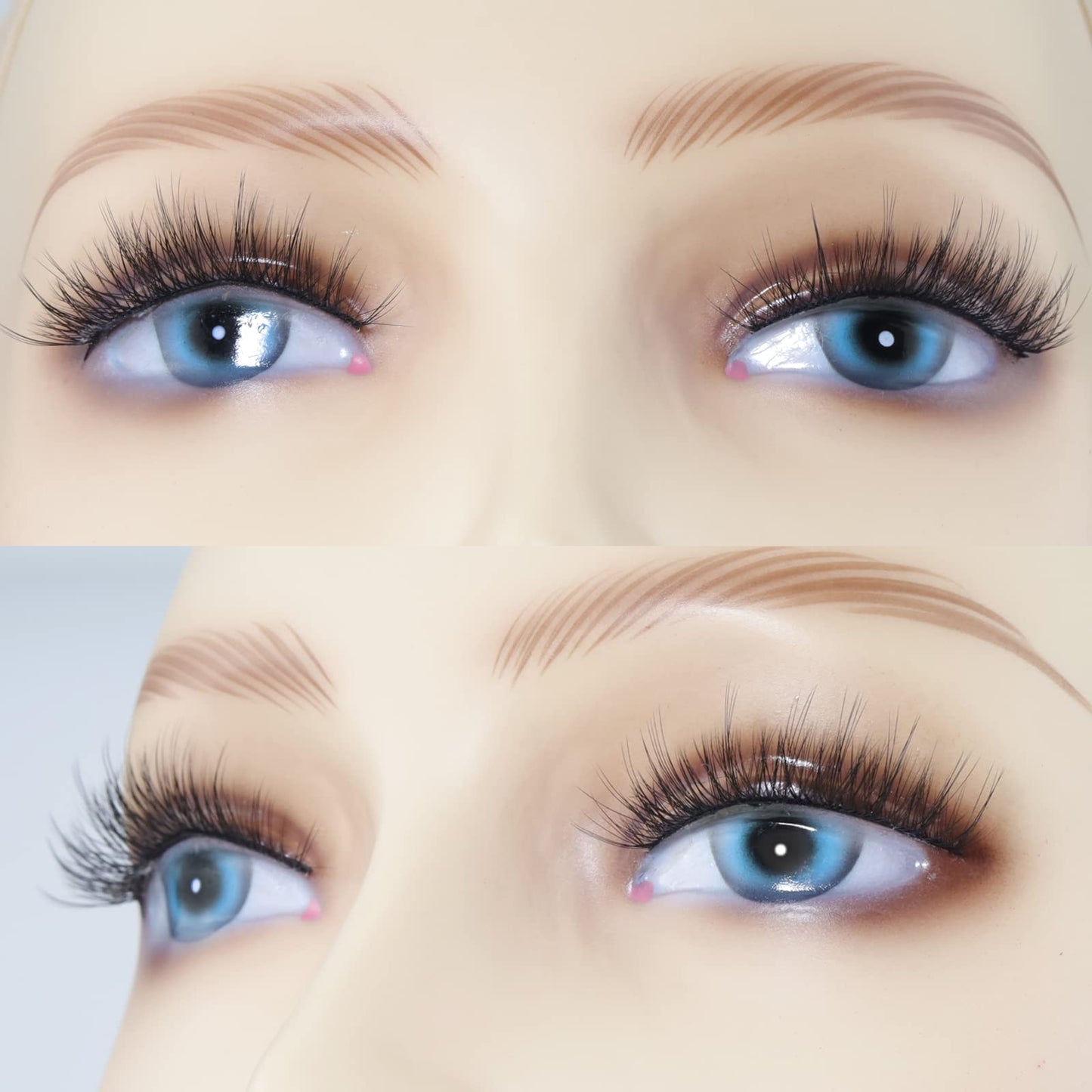 EMEDA Natural lashes with glue and tweezers 5 Pair Natural look eyelashes with lash glue 3D Short Natural false lashes Kit Strip Fake Lashes With Applicator (Natural 1)