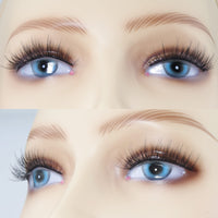 EMEDA Natural lashes with glue and tweezers 5 Pair Natural look eyelashes with lash glue 3D Short Natural false lashes Kit Strip Fake Lashes With Applicator (Natural 1)