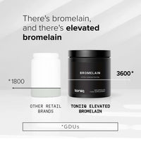 Ultra High Strength Non-GMO Bromelain Capsules - 3600 GDU/Gram - Highly Concentrated and Bioavailable - 500mg Formula - 120 Veggie Capsules